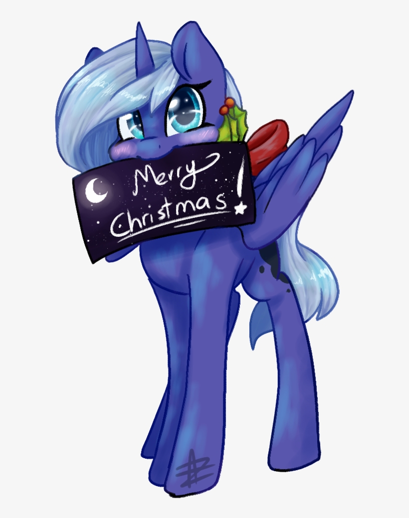 Myralilth, Christmas, Holly, Princess Luna, S1 Luna, - Portable Network Graphics, transparent png download