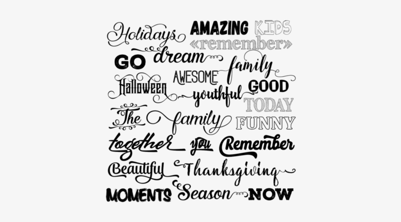 Cu Word Stash Ampersand Preview Preview 1 Preview 2 - Digital Scrapbooking, transparent png download