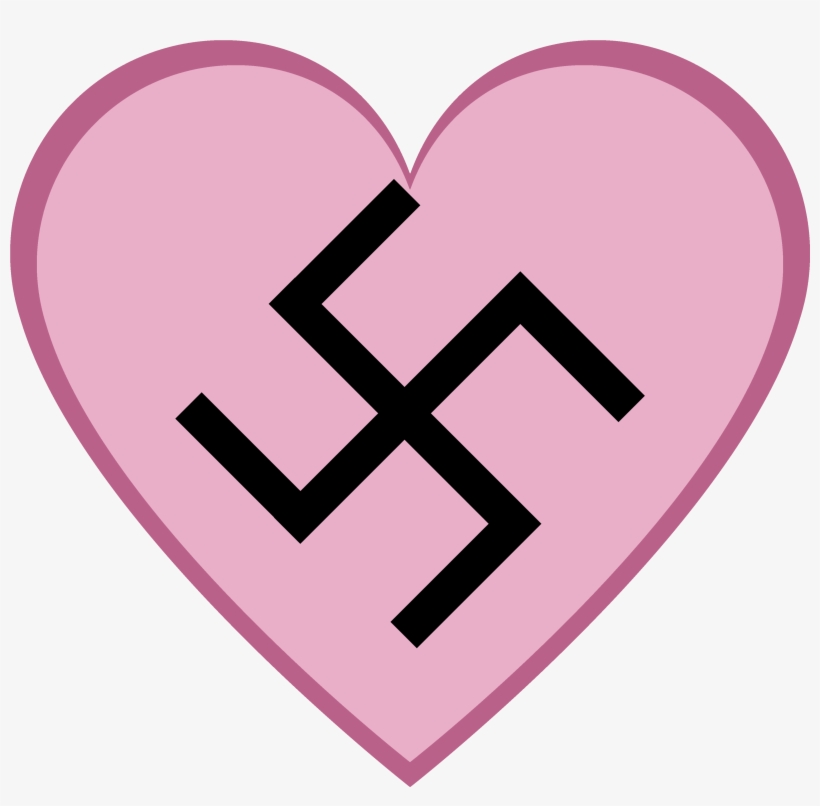 Aryanne Cutie Mark ) - Swastika In A Heart, transparent png download