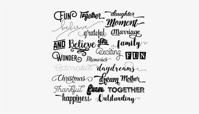 Cu Word Stash Ampersand Preview Preview 1 Preview 2 - Trendy Bride Pillow Sham, transparent png download