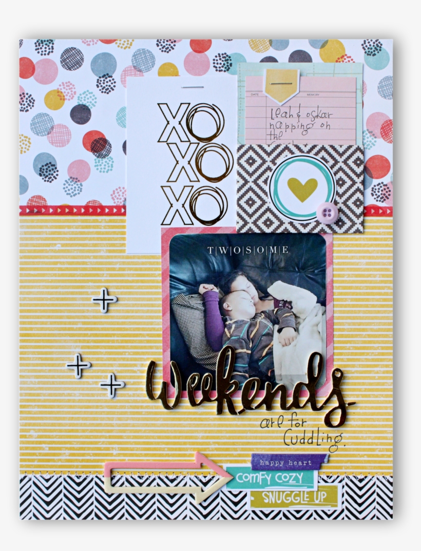 My Page Was Inspired By The Word 'weekends' In The - Scrapbooking, transparent png download