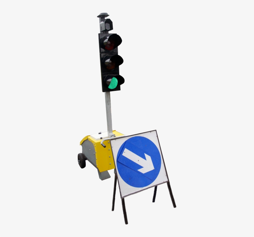 Temporary Traffic Signals & Controller - Traffic Light, transparent png download