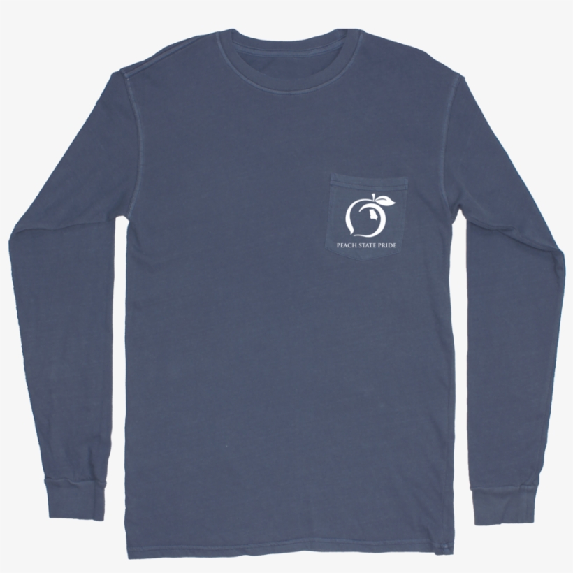 Atlanta Skyline Long Sleeve Tee - Peach State Pride, transparent png download