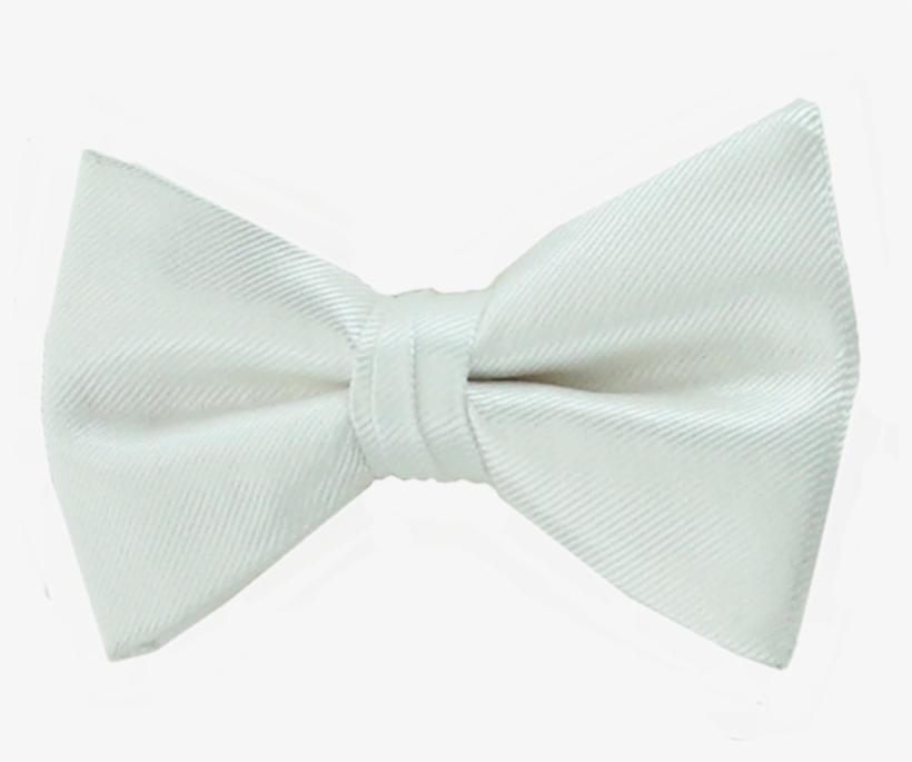 Picture Of Simply Solid White Bow Tie - Satin, transparent png download