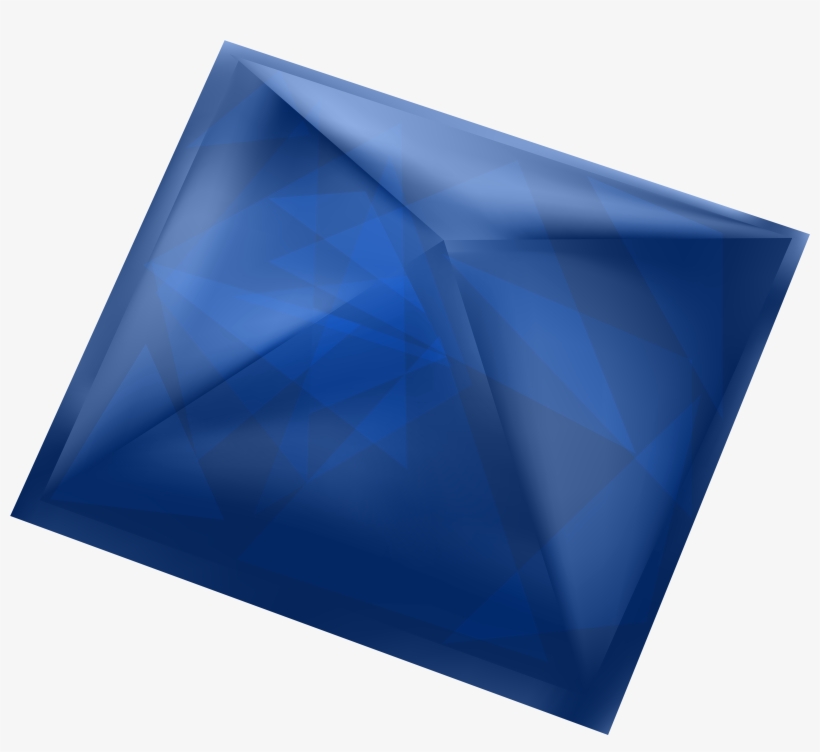 Blue Gem Png Clipart - Triangle, transparent png download