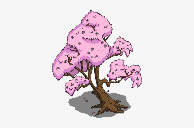 Japanese Cherry Tree Menu - Simpsons Tapped Out Japan, transparent png download