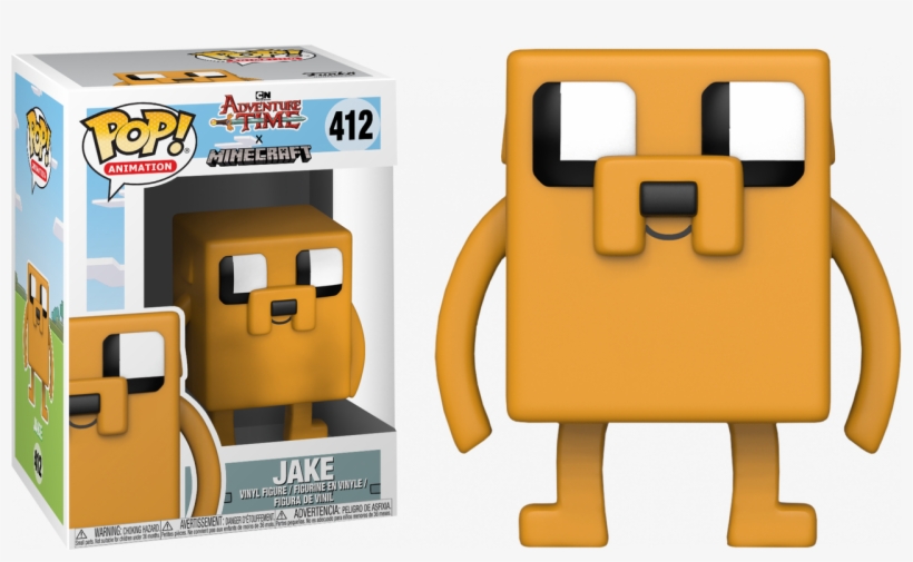 Adventure Time Jake Minecraft Pop Vinyl Figure Png - Adventure Time X Minecraft, transparent png download