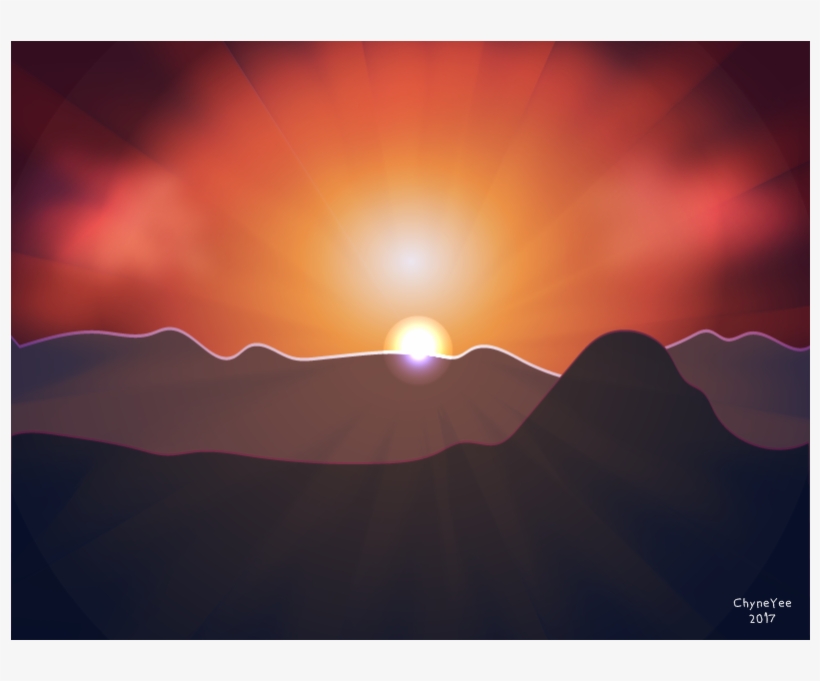 Luminous Sunset Https - Design, transparent png download