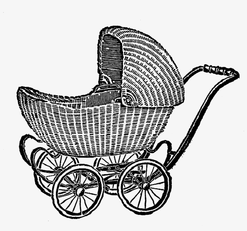 Digital Baby Carriage Downloads - Digital Stamp, transparent png download