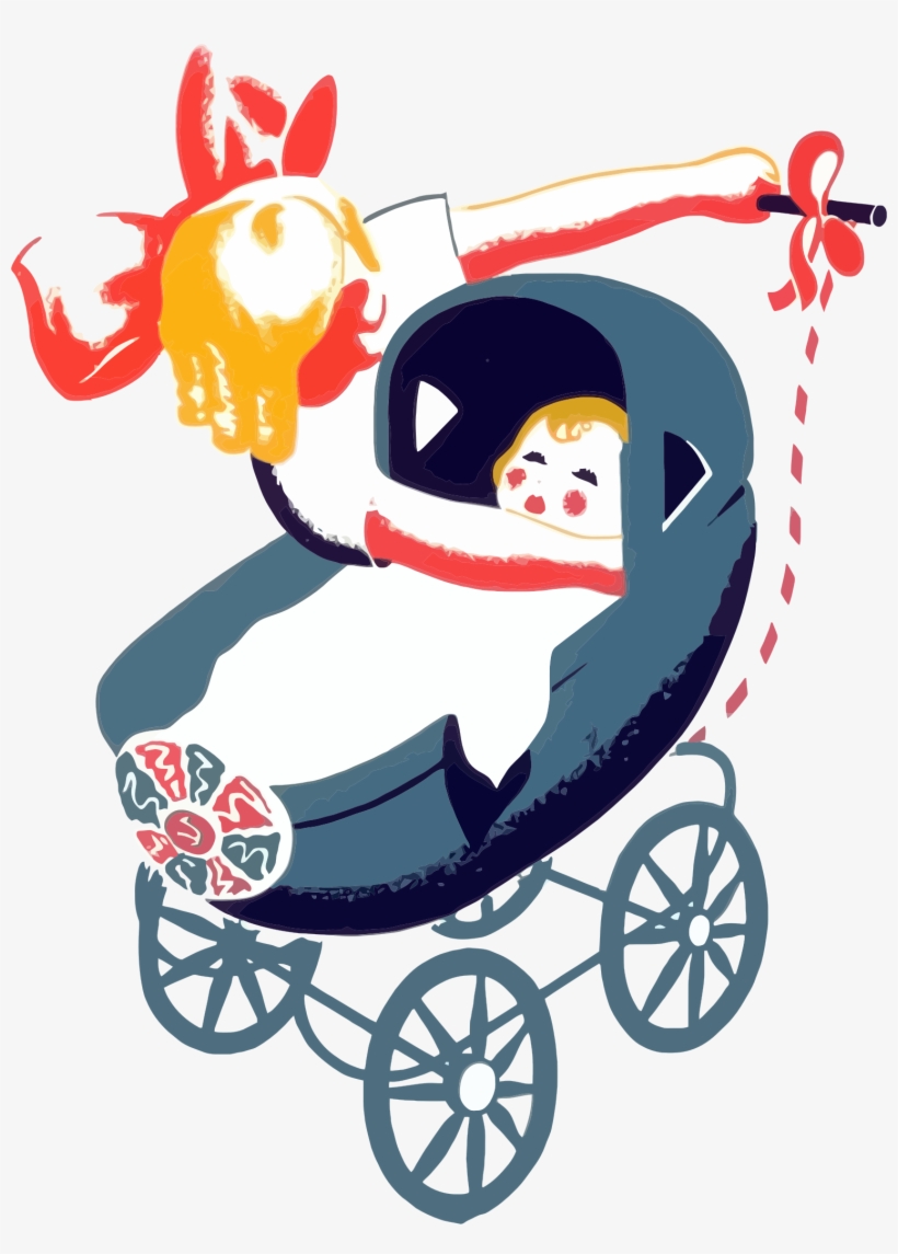 This Free Icons Png Design Of Vintage Baby Carriage, transparent png download