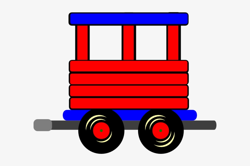 Carriage Clipart Train - Train Cart Clipart, transparent png download