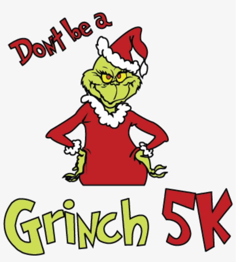 Cropped Cropped Grinch 5k Logo 1 - Grinch Inspired Cupcake Toppers, transparent png download