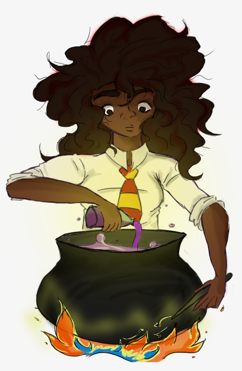 Hermione In Potions Class - Гарри Поттер Арт, transparent png download