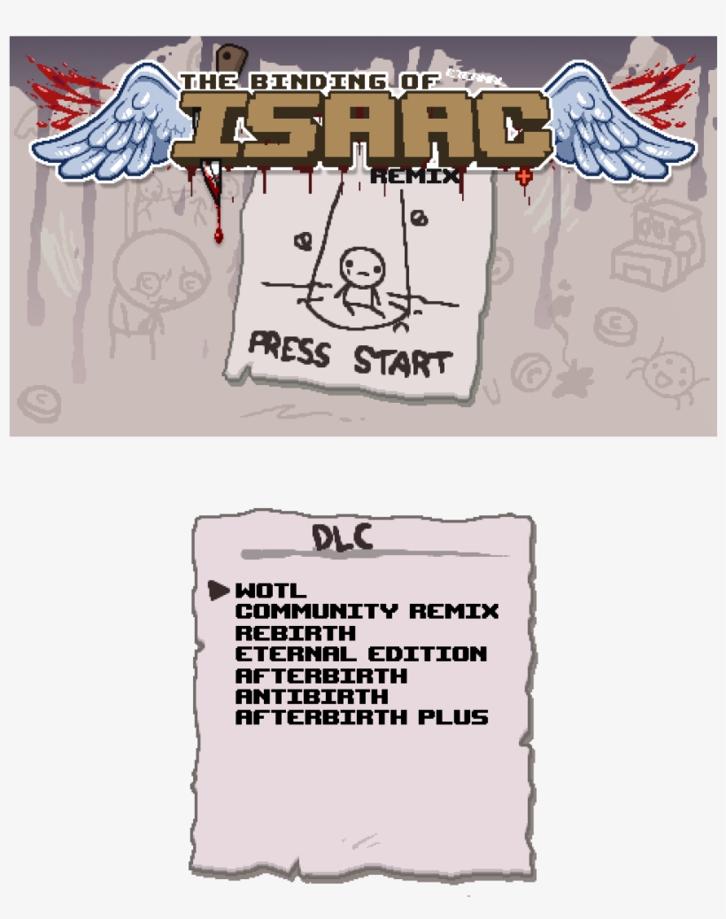 Ideathe Binding Of Isaac - Nintendo The Binding Of Isaac Rebirth Wii U (email, transparent png download
