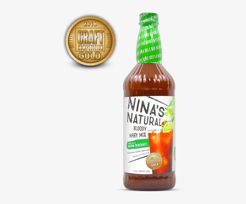 Ninas Natural Bloody Mary Mix Gold - Nina's Natural Bloody Mary Mix, transparent png download