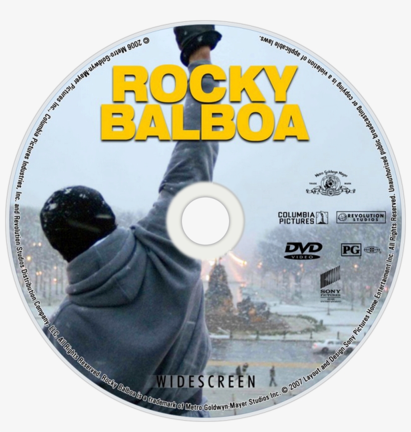 Rocky Balboa Dvd Disc Image - Movie Poster Sylvester Stallone Motivational Quote, transparent png download