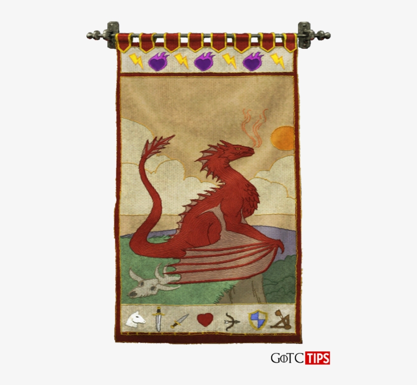 Game Of Throne Conquest Dragon Graphics Tapestry - Craft, transparent png download