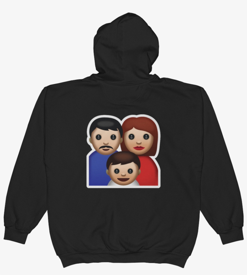 Emoji Zip Hoodie - Hoodie, transparent png download
