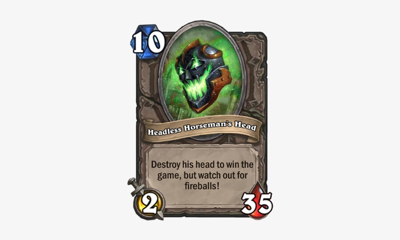 Headless Horseman's Head - Hearthstone Headless Horseman, transparent png download