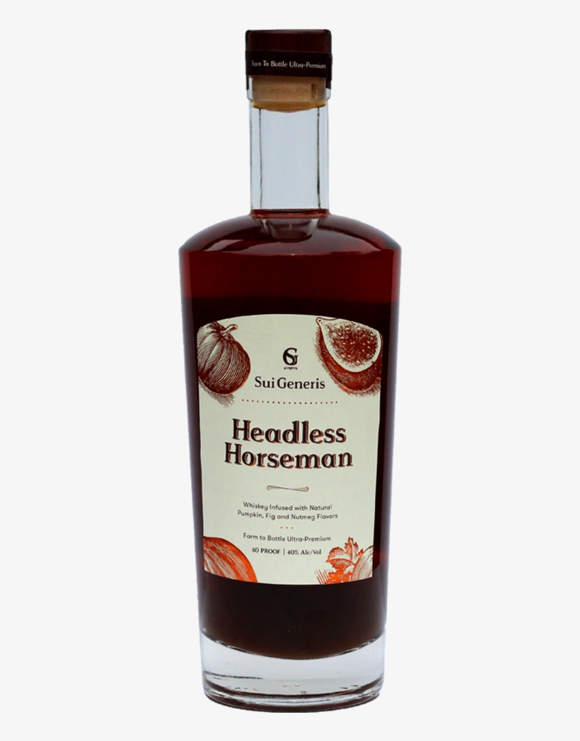 Sui Generis Headless Horseman - Glass Bottle, transparent png download
