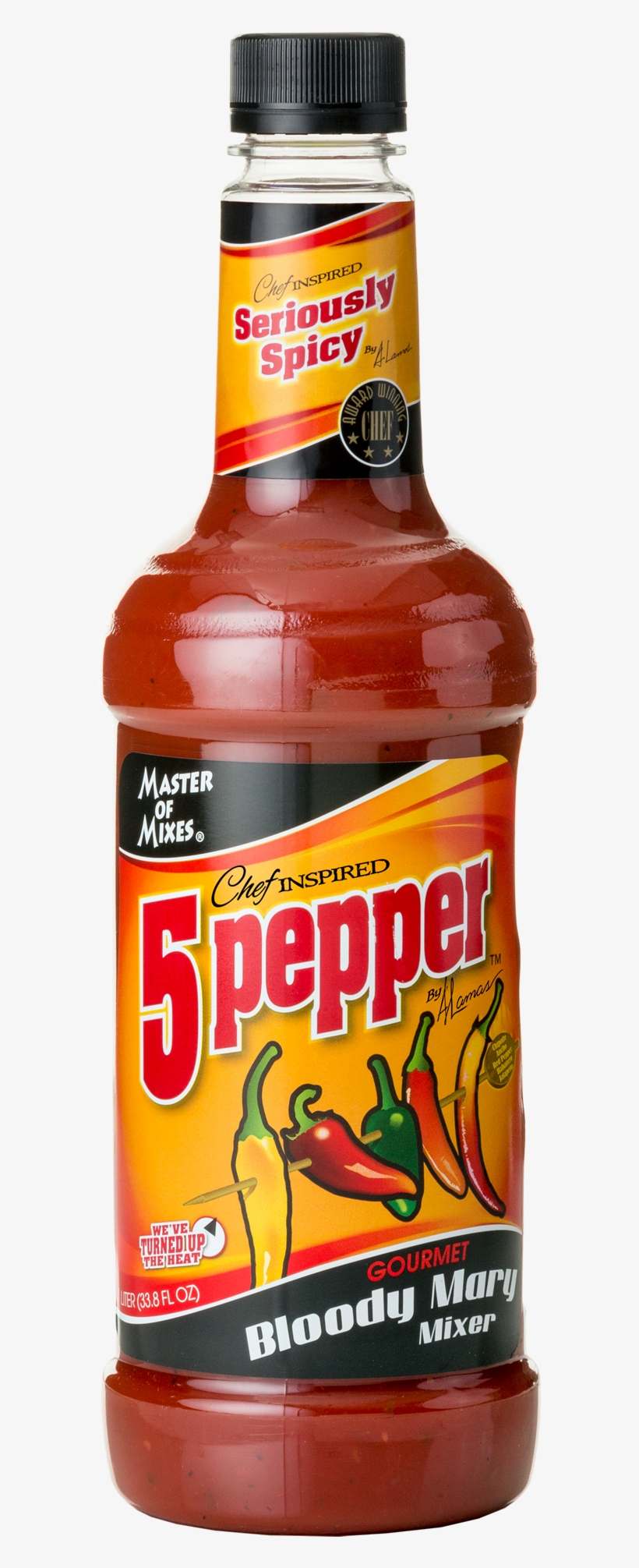 Master Of Mixes Bloody Mary Mix 1l - 5 Pepper Bloody Mary Mix, transparent png download