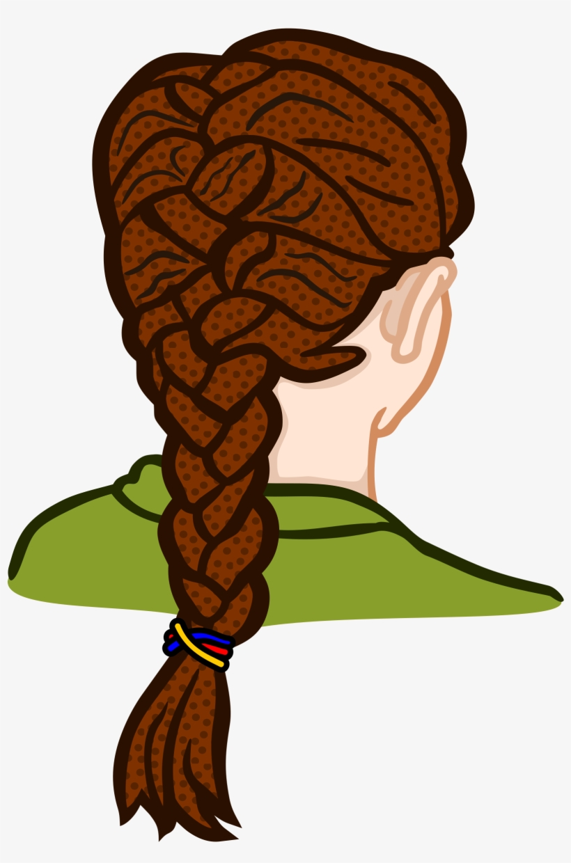 This Free Icons Png Design Of French Braid, transparent png download