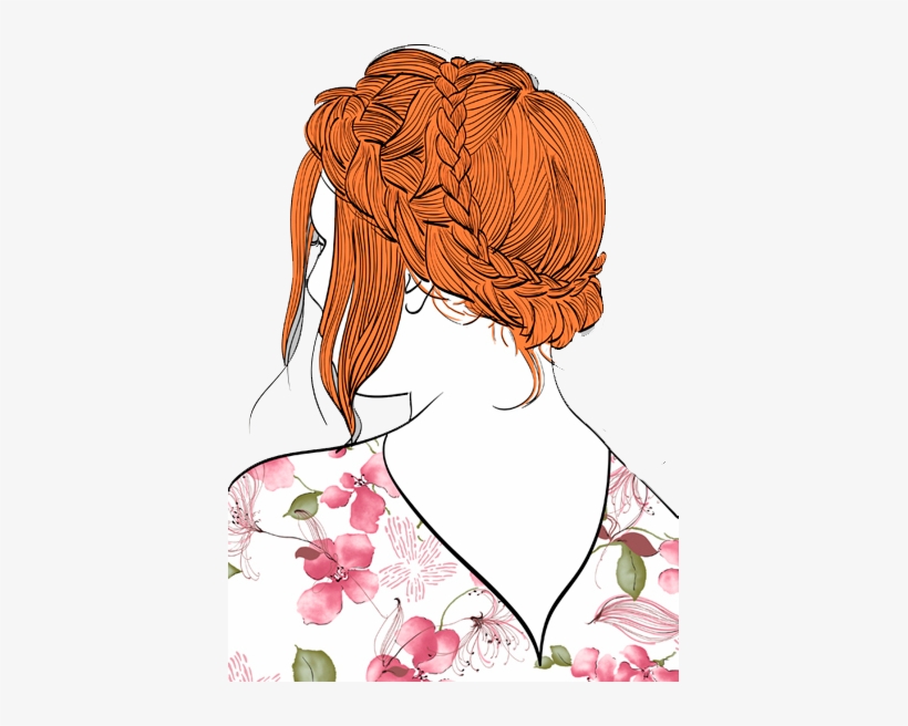 Hair Illustration, Painting Illustrations, Braid, Paper - Popeven High Quality Non-slip Soft Rectangular Door, transparent png download