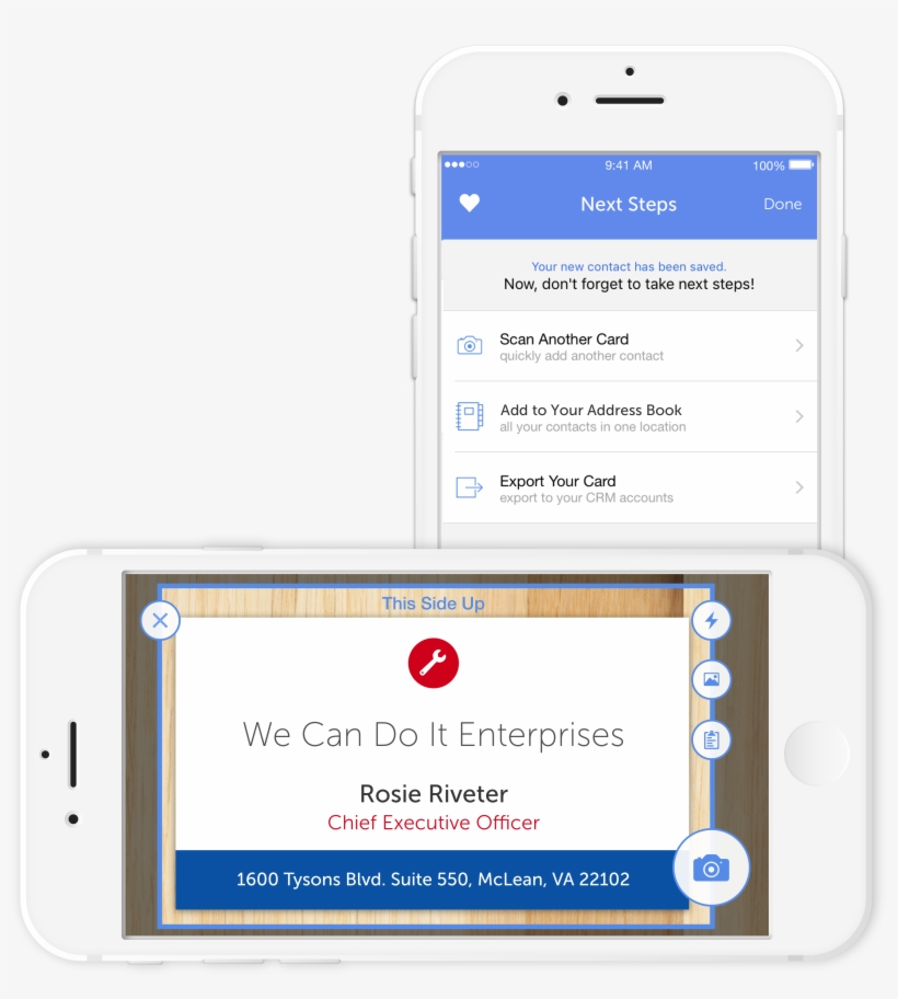 Best In Class Business Card Scanning And Crm Export - Business Card, transparent png download