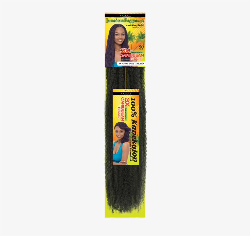 Noir Afro Twist Caribbean Braid - Janet Collection 3x Caribbean Braid - 3x Afro Twist, transparent png download