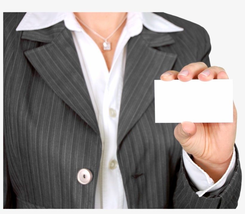Holding Business Card Png, transparent png download