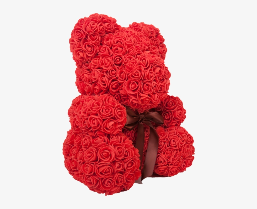 The Original Rose Bear 14" Tall - Garden Roses, transparent png download