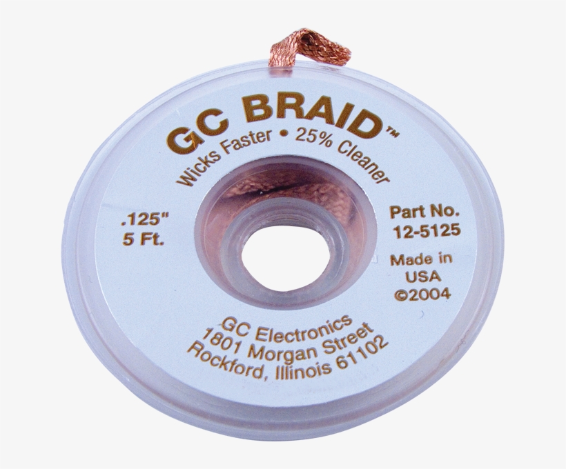 Gc Braid, Multiple Sizes - Solder Wick, 0.075 Diameter, transparent png download