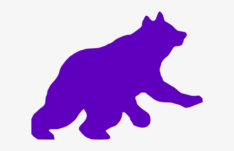 Purple Bear Svg Clip Arts 600 X 450 Px, transparent png download