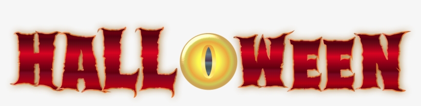 This Free Icons Png Design Of Halloween Eye Typography, transparent png download