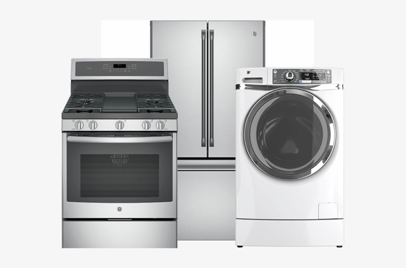 Collage Appliances - Ge Rightheight Gfwr4800fww Front-loading Washer - White, transparent png download