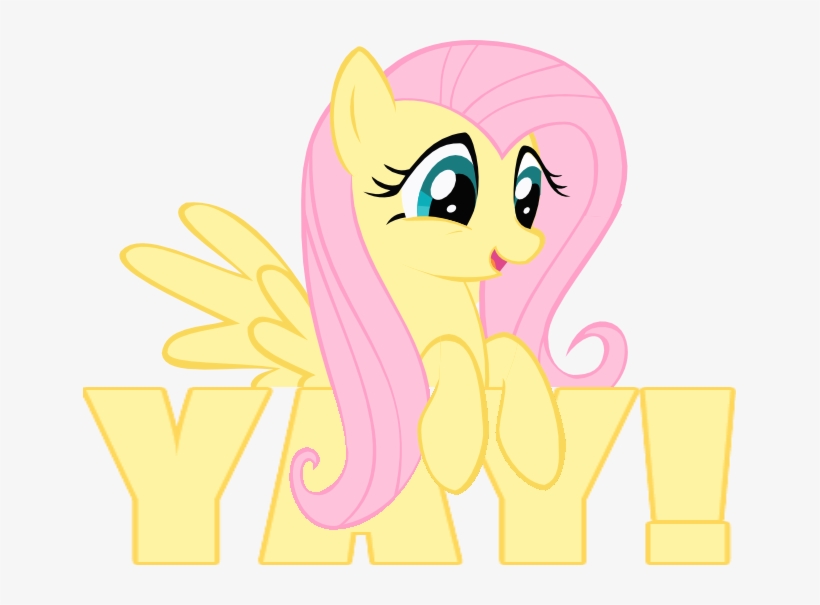 Fluttershy's Cheer - Fluttershy Yay Meme, transparent png download