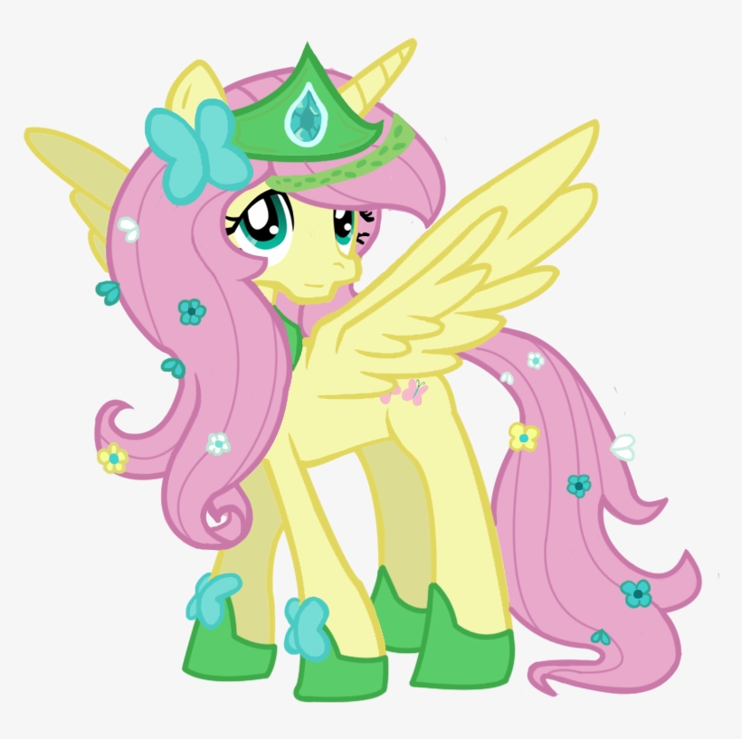 Alicorn Drawing Fluttershy Image Free Library - My Little Pony Princess Fluttershy, transparent png download