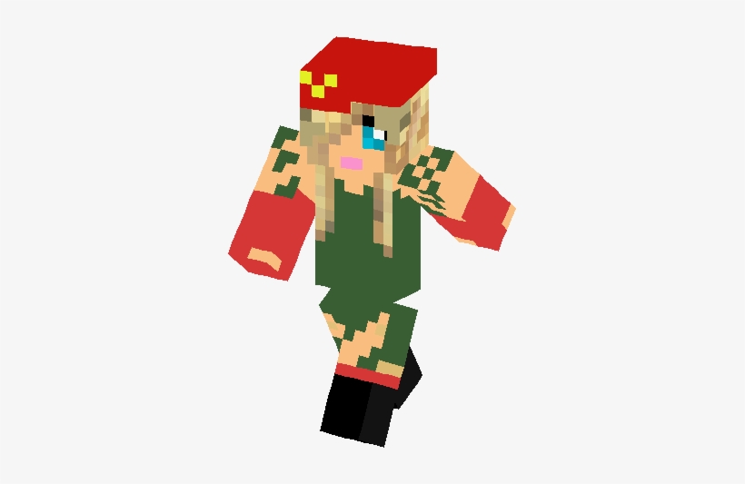 Cammy From Street Fighter Skin - Minecraft Cammy Skin, transparent png download