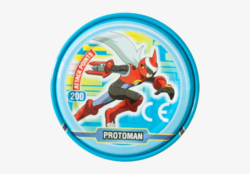 Tazos > Megaman Nt Warrior Metal Tazos 10 Back Protoman - Tazos, transparent png download