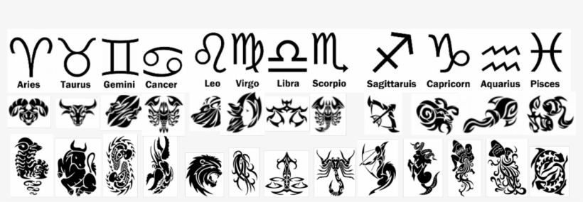Fused Glass Zodiac Symbols - Fused Glass, transparent png download