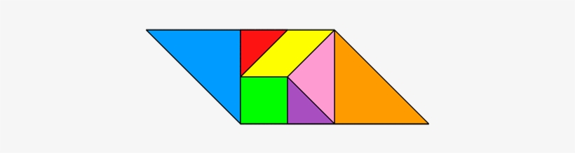 Tangram Parallelogram - Make A Parallelogram With Tangrams, transparent png download