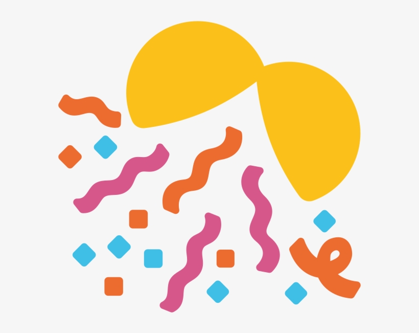 File - Emoji U1f38a - Svg - Confetti Emojis, transparent png download