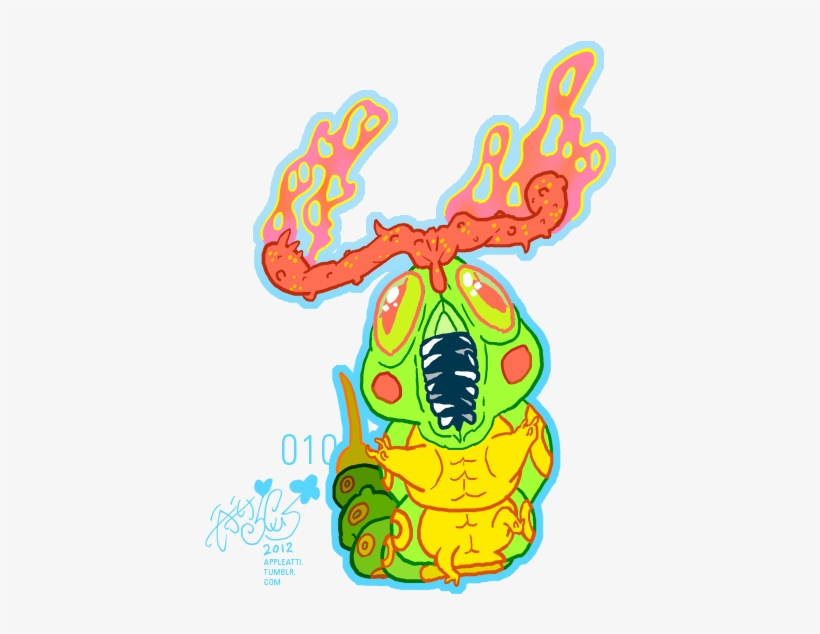 This Caterpie Kinda Reminds Me Of Day Of The Dead Decorations, transparent png download