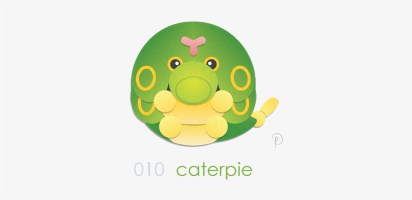 Caterpie Remix - Cartoon, transparent png download