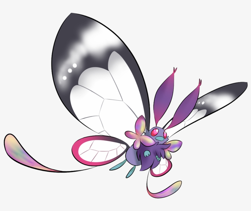 Shiny Mega Butterfree Pokédex - Mega Butterfree, transparent png download