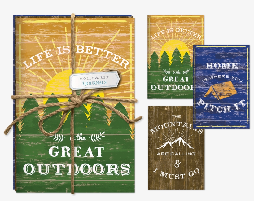 Outdoor Adventures Twine Journal Trio - Molly & Rex Twine Journal Trio Outdoor Adventure, transparent png download