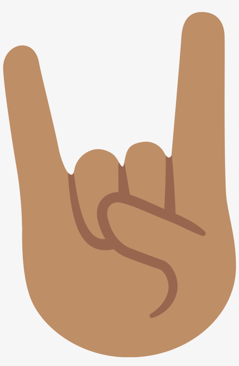 Open - Sign Of The Horns Emoji Png, transparent png download