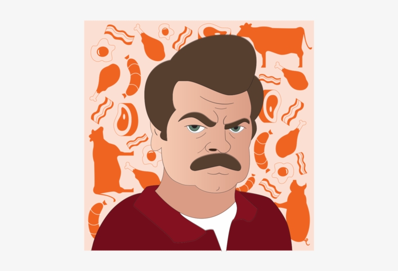Spotillustrations Ronswanson, transparent png download