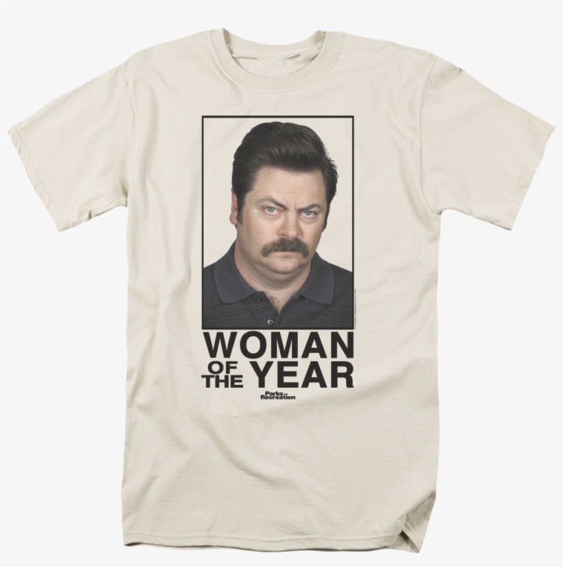 Ron Swanson Woman Of The Year Parks And Recreation - Parks And Rec Shirt, transparent png download