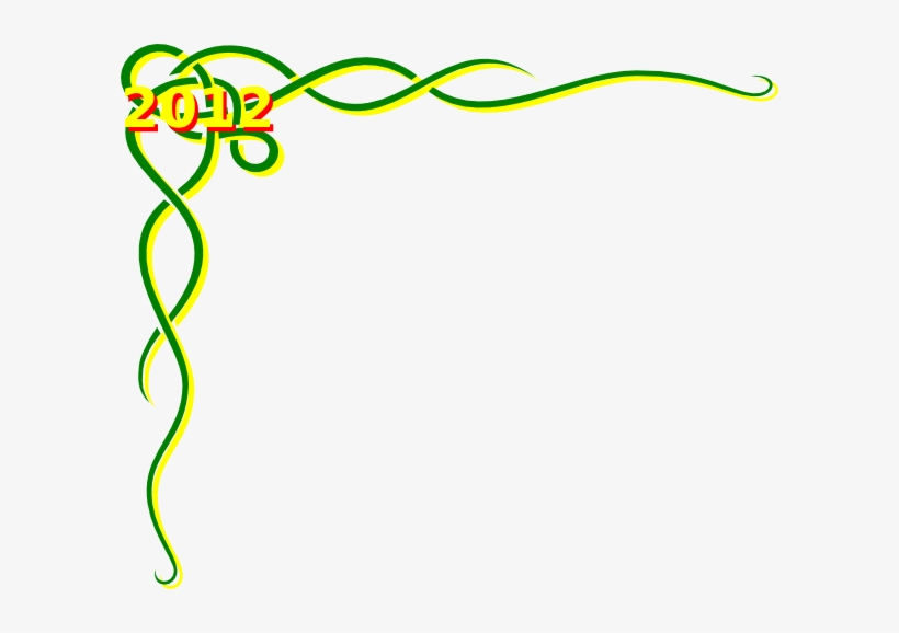 How To Set Use Celtic Green Yellow Scroll Border 2012, transparent png download